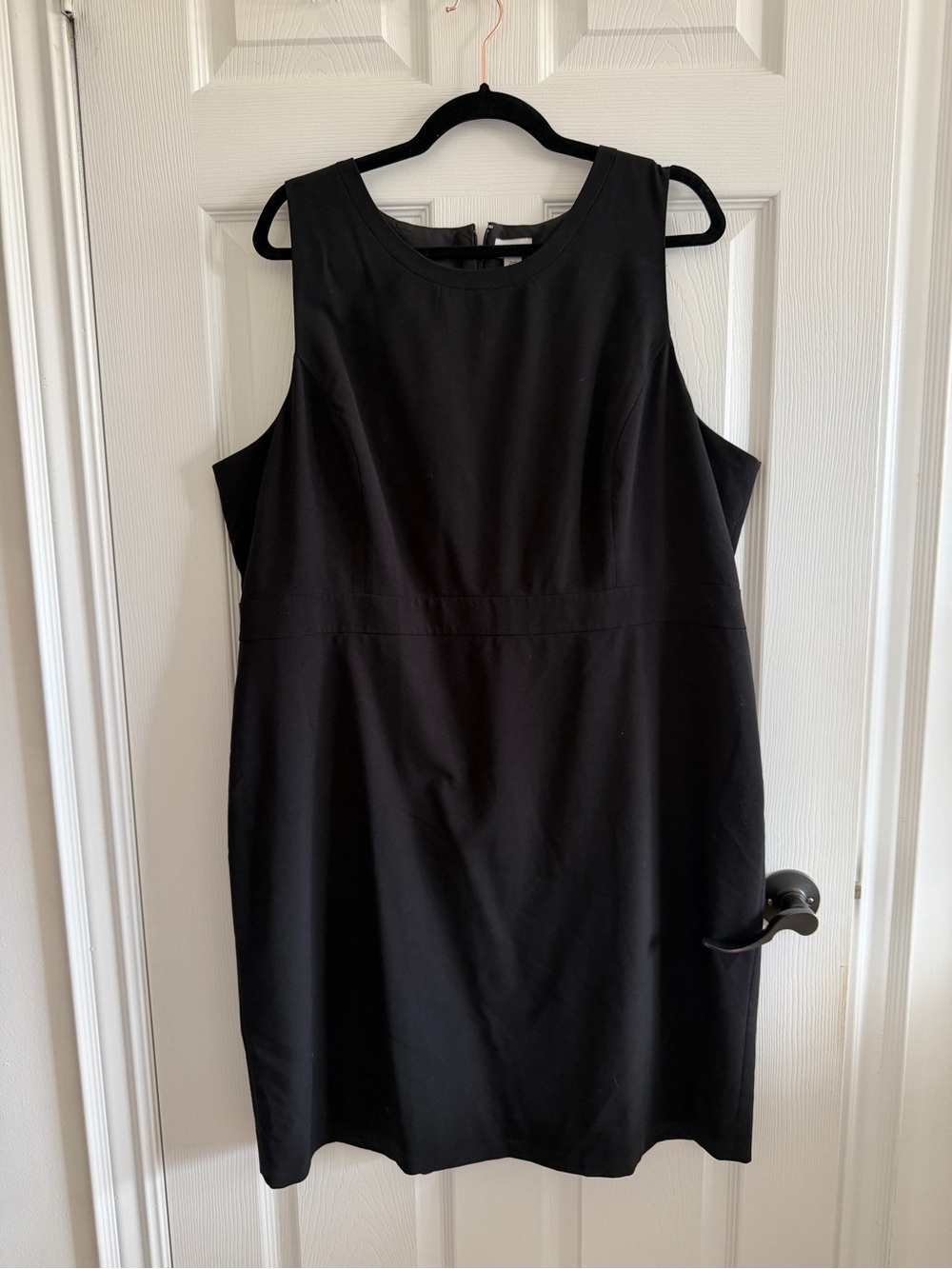J. Crew Black Sleeveless Sheath Dress